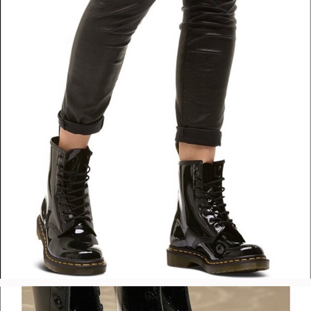 Dr Marten 1460 Patent Combat Boot - Picture 4 of 8
